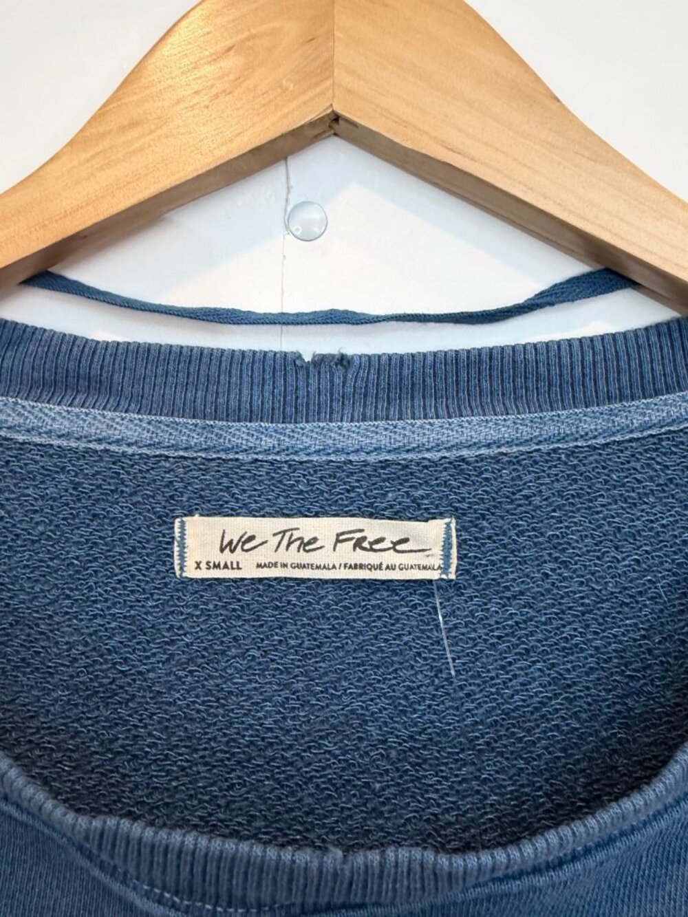 We The Free Camden Graphic Sweatshirt Blue Size XS Denver Oversized NWT $98 - Picture 3 of 7